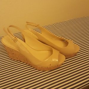 Tan Wedge Sandals